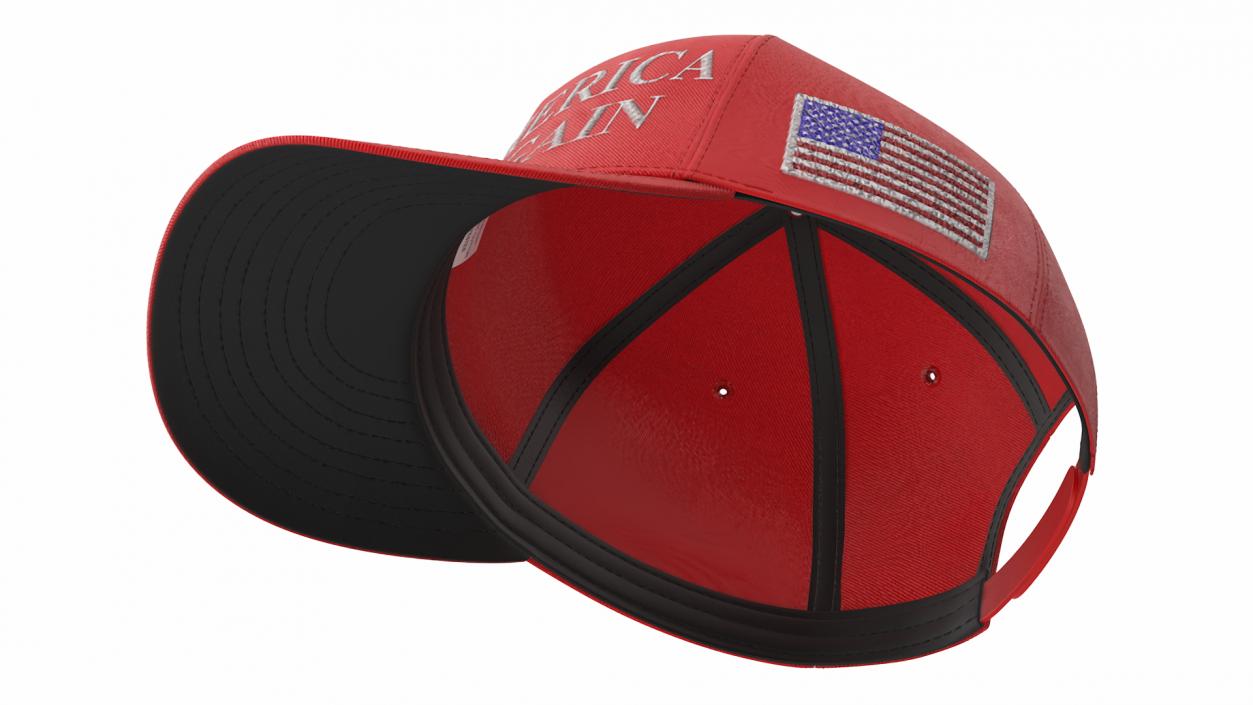 Trump Baseball Cap Red 3D