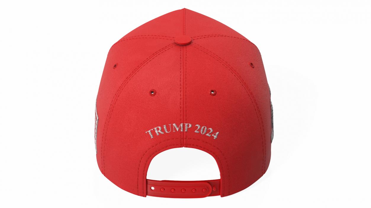 Trump Baseball Cap Red 3D