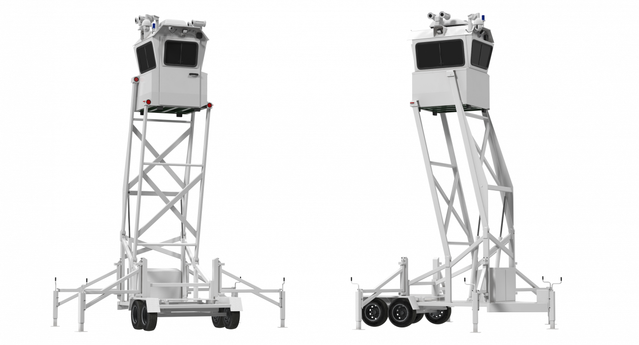 3D model Mobile Surveillance Tower