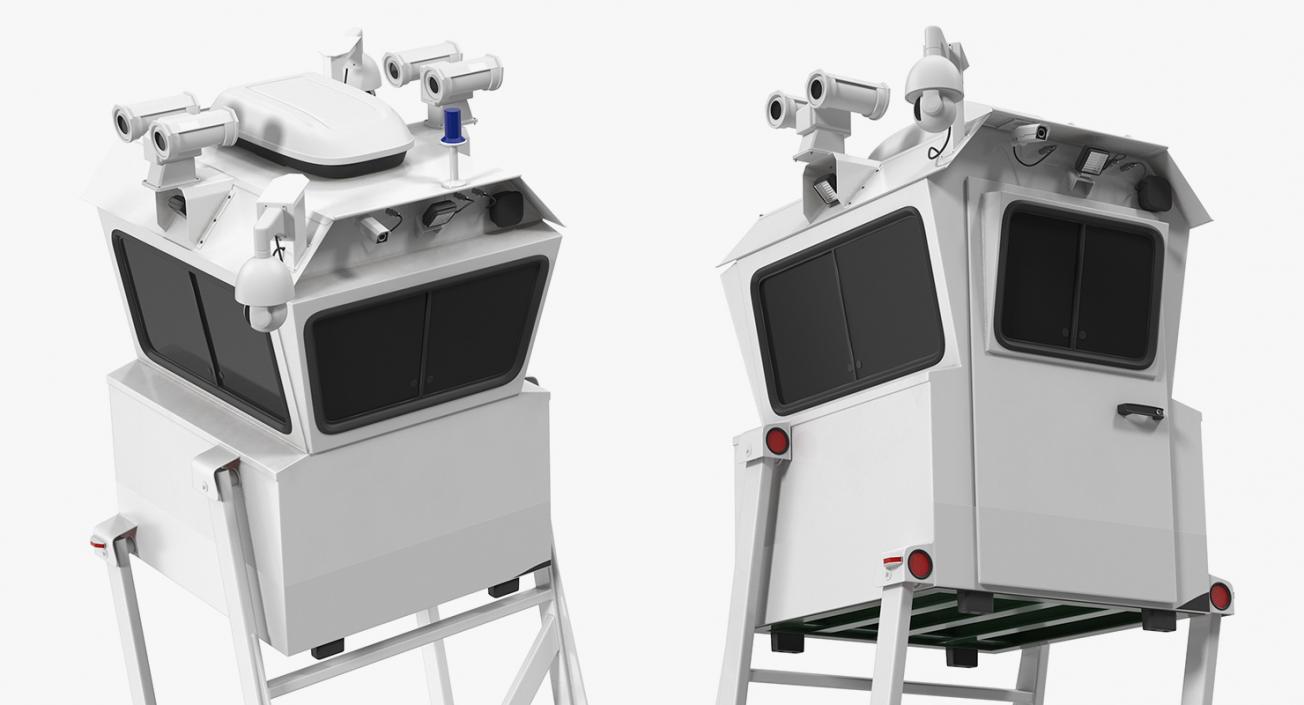 3D model Mobile Surveillance Tower