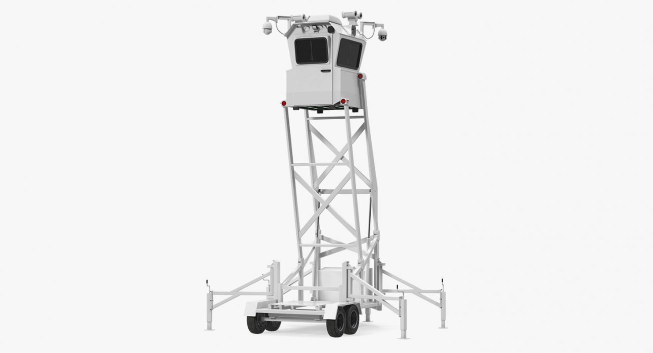 3D model Mobile Surveillance Tower