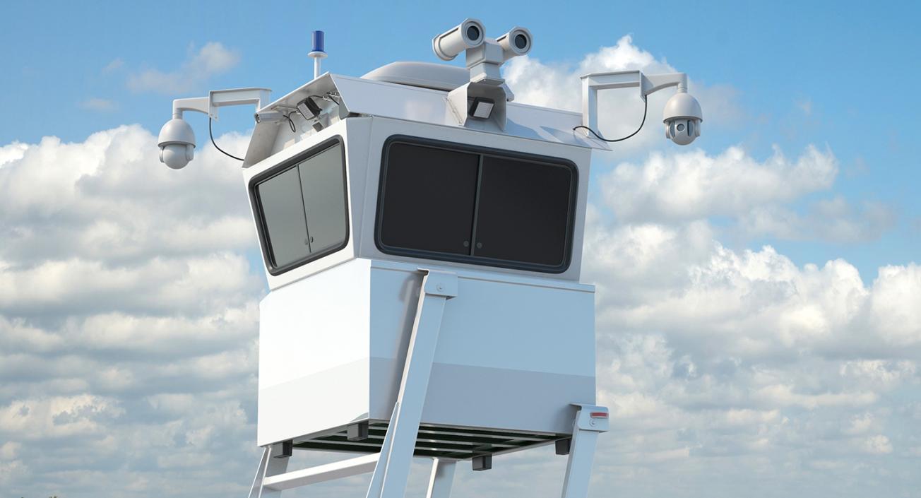 3D model Mobile Surveillance Tower