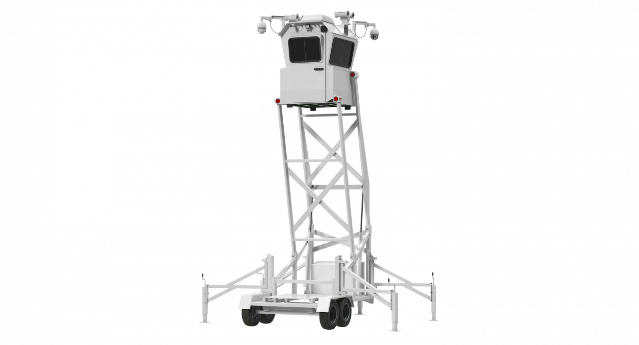 3D model Mobile Surveillance Tower