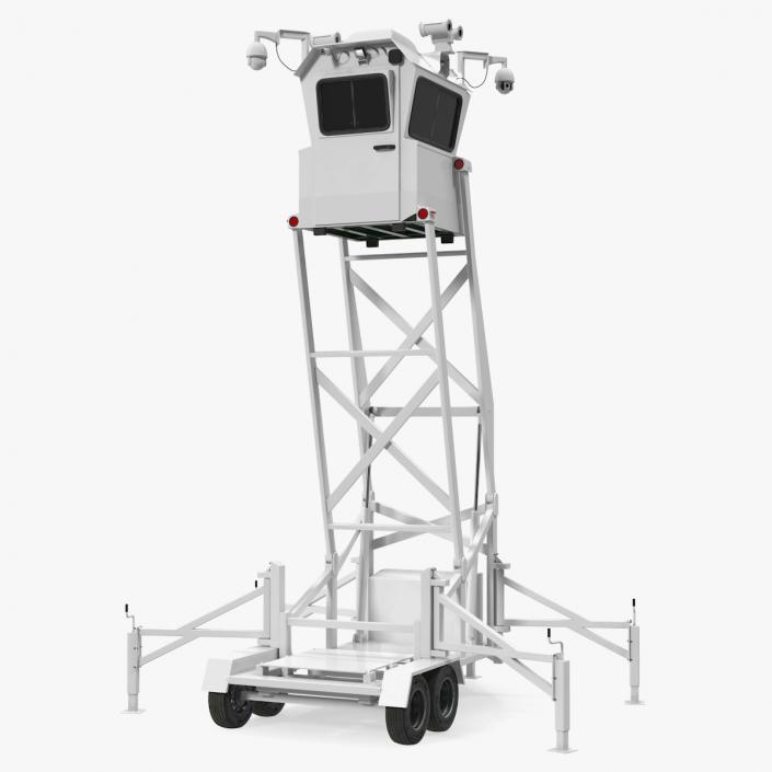 3D model Mobile Surveillance Tower