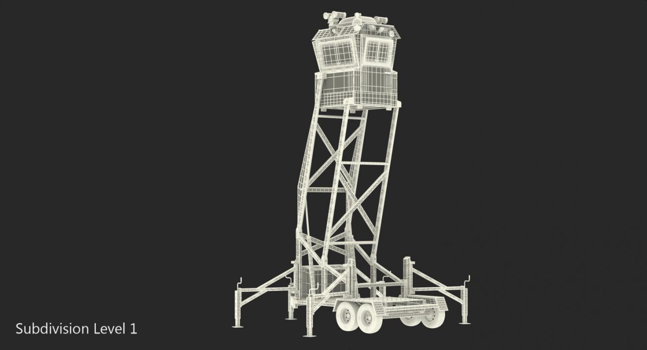 3D model Mobile Surveillance Tower