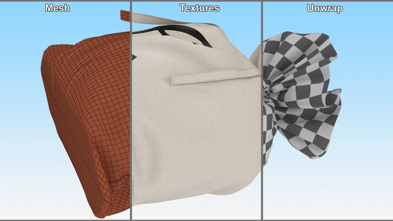 3D model Money Bag with Pound Sign