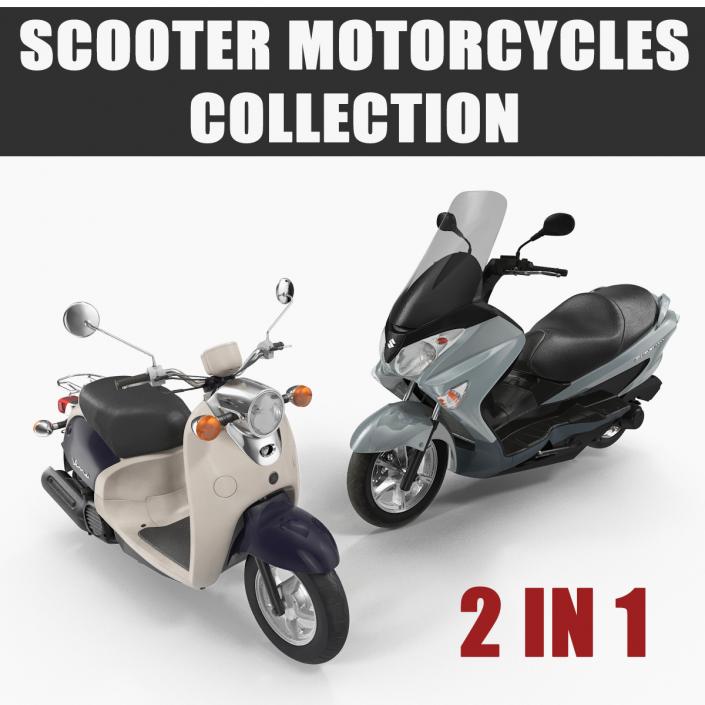 3D model Scooter Motorcycles Collection