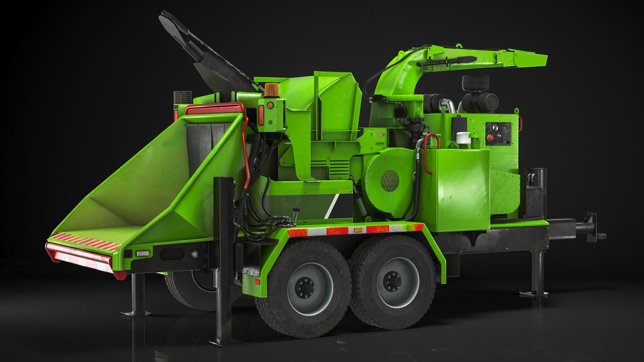 Mobile Wood Grinder 3D model