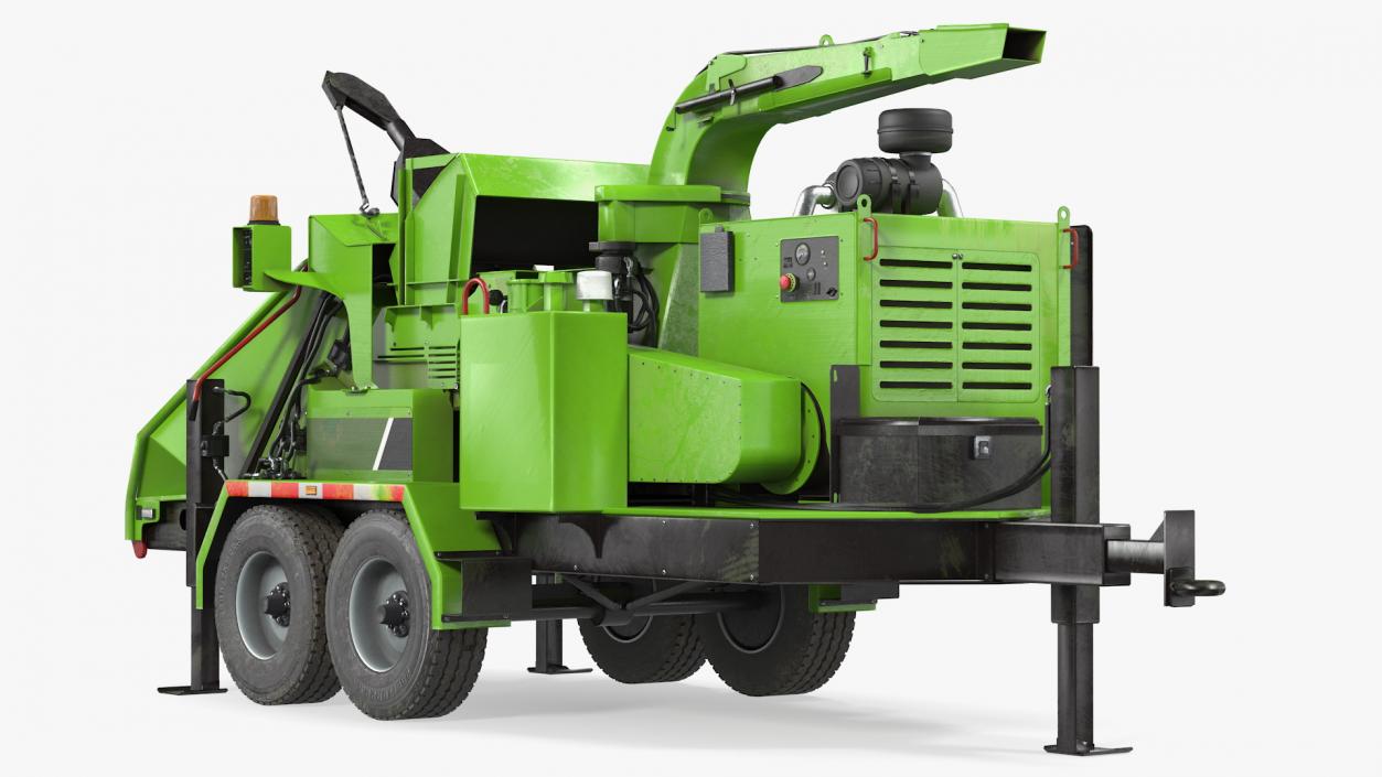 Mobile Wood Grinder 3D model