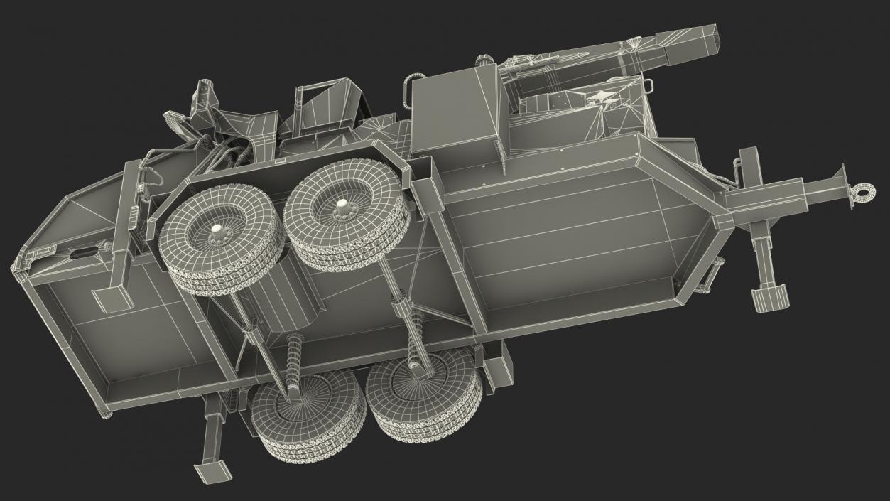 Mobile Wood Grinder 3D model