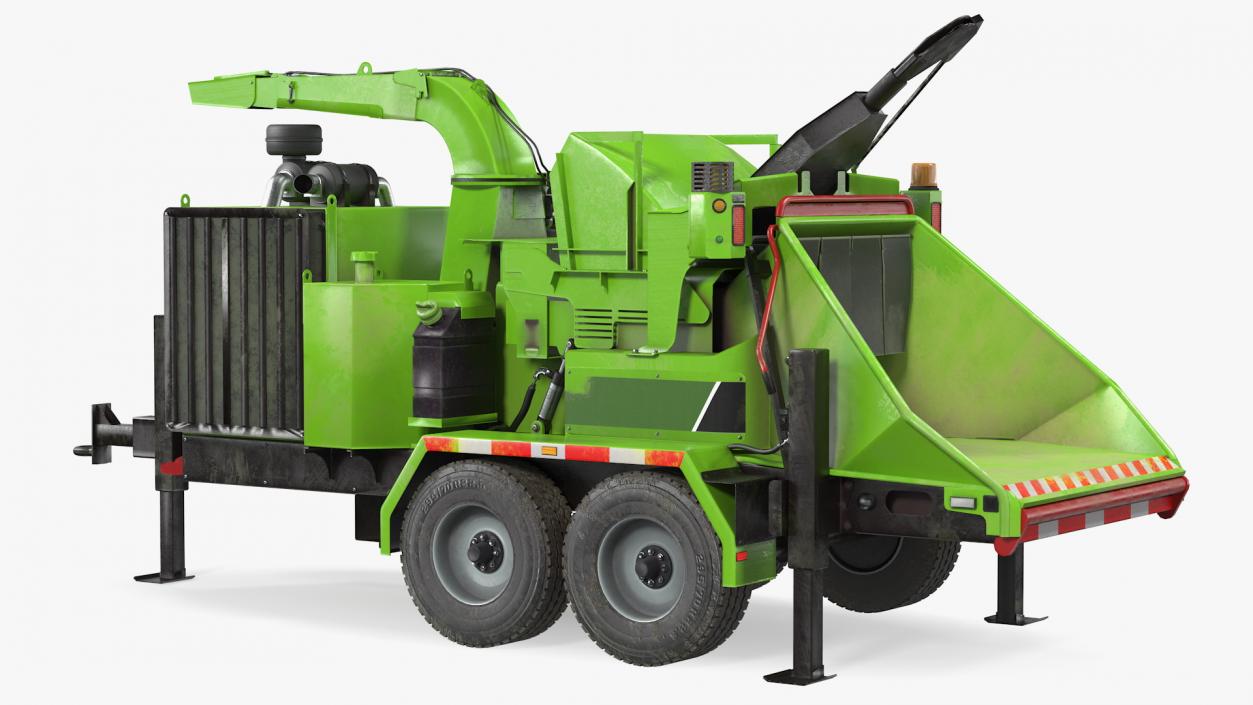 Mobile Wood Grinder 3D model