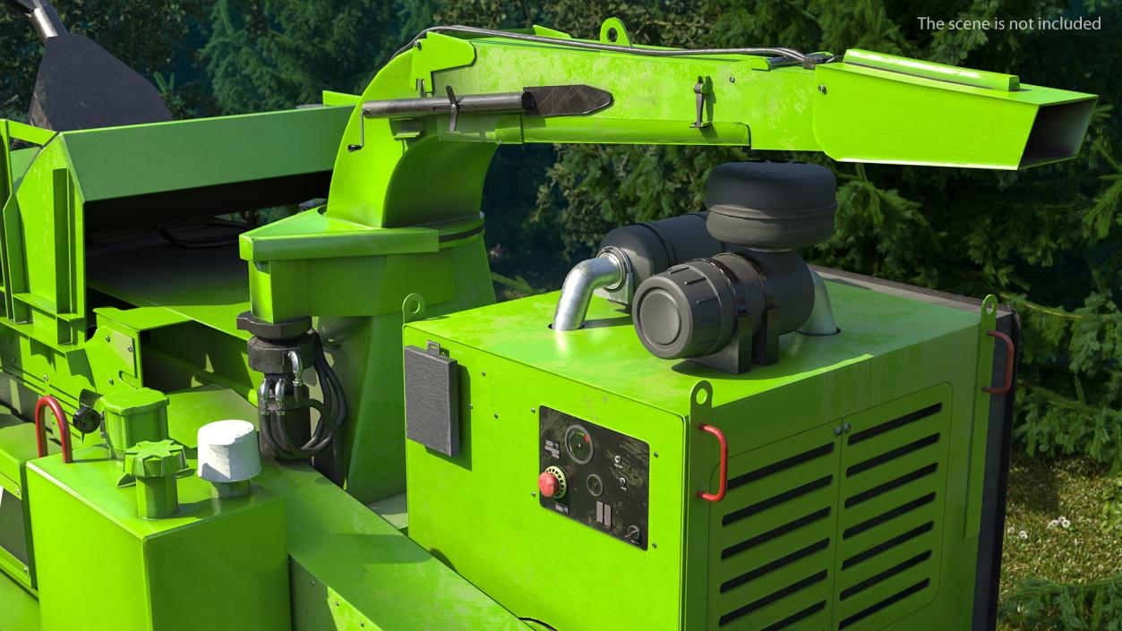 Mobile Wood Grinder 3D model