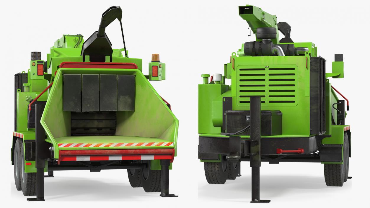 Mobile Wood Grinder 3D model