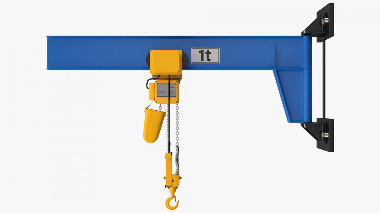 Beam Trolley Mounted Electric Chain Hoist 1T 3D model