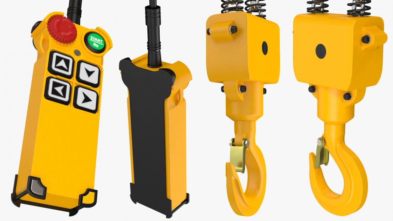 Beam Trolley Mounted Electric Chain Hoist 1T 3D model