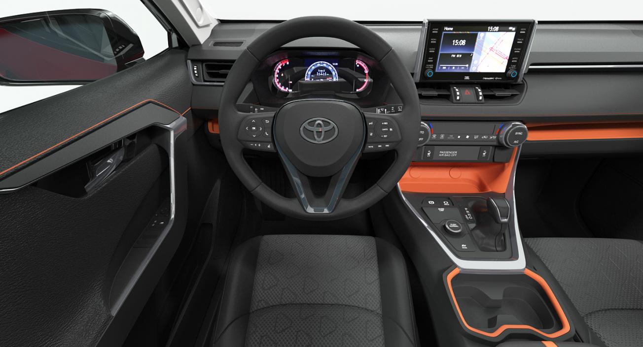 3D Toyota RAV4 Hybrid 2019 model