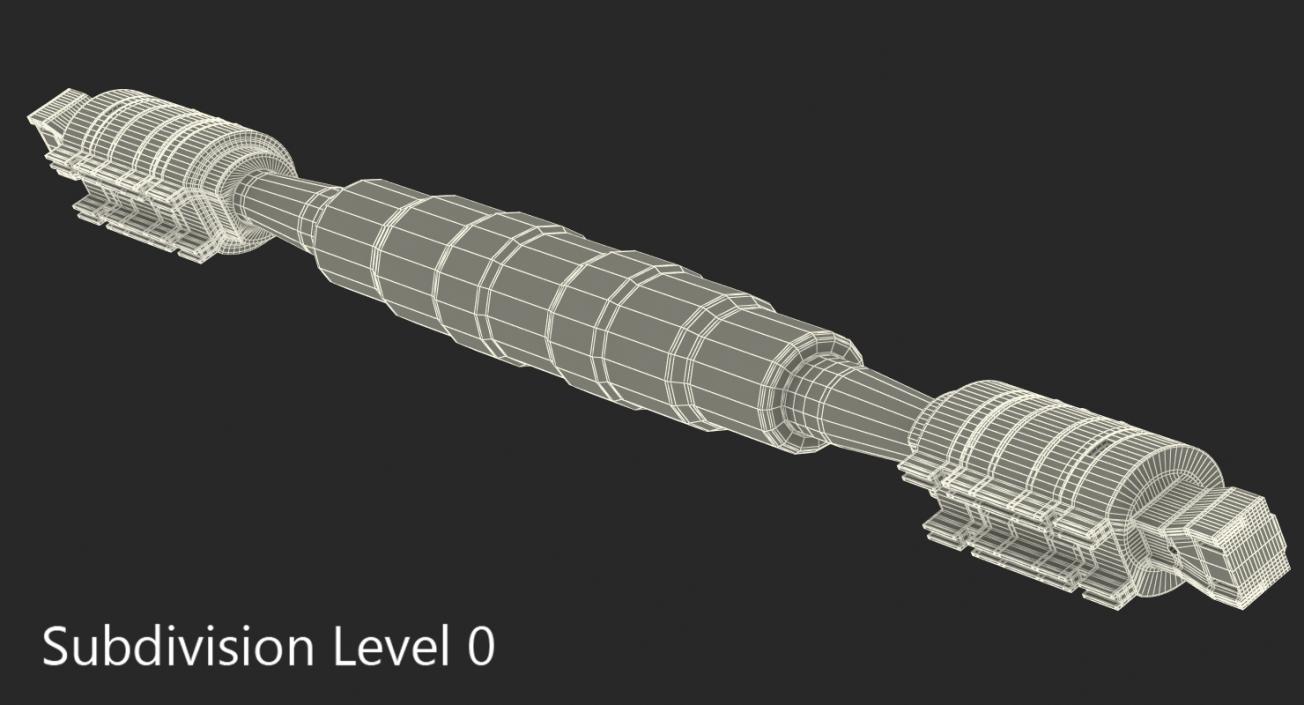 3D model Anodized Ram Hydraulic Cylinder 6 Sci-Fi