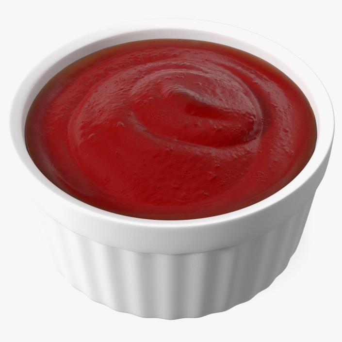 3D Tomato Ketchup In Gravy Boat model