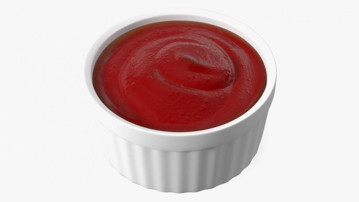 3D Tomato Ketchup In Gravy Boat model