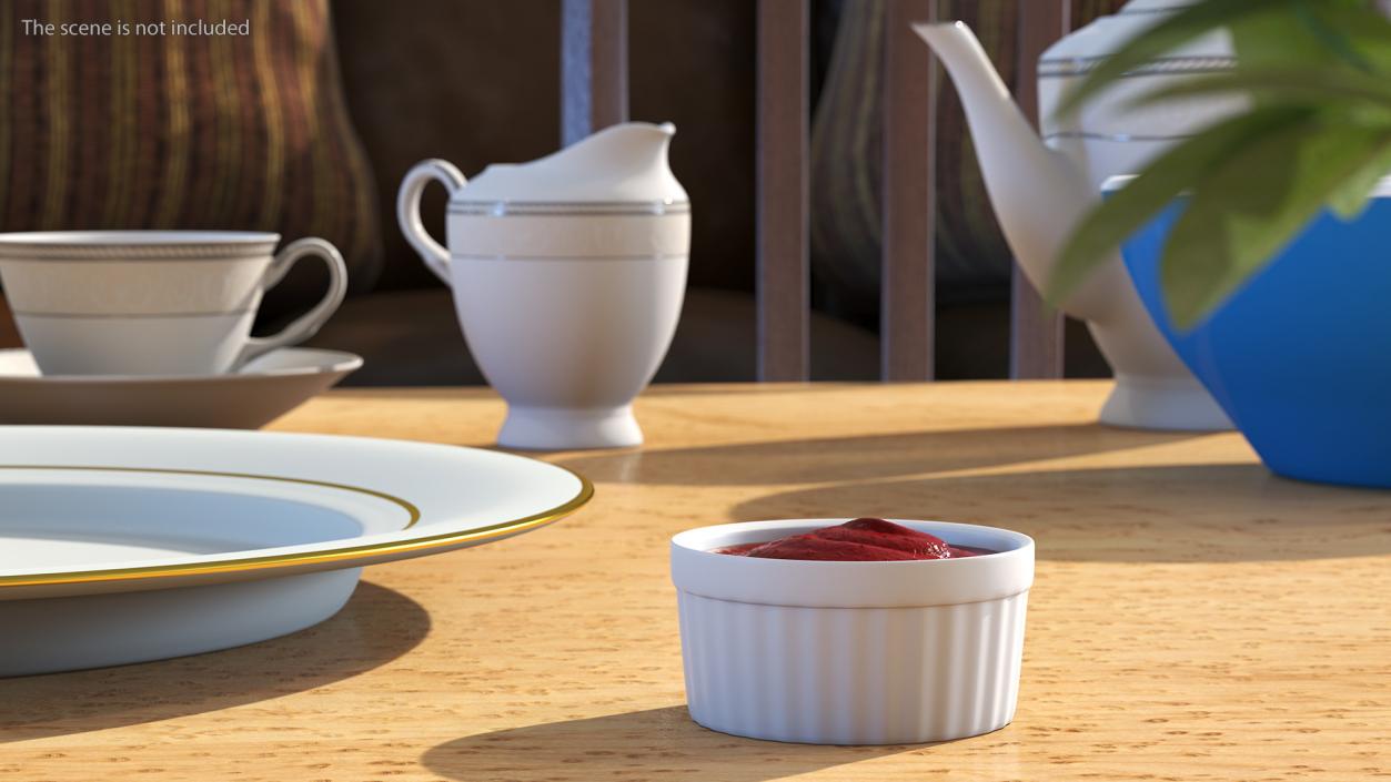 3D Tomato Ketchup In Gravy Boat model