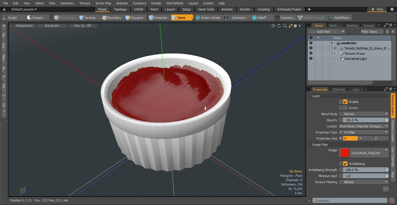 3D Tomato Ketchup In Gravy Boat model