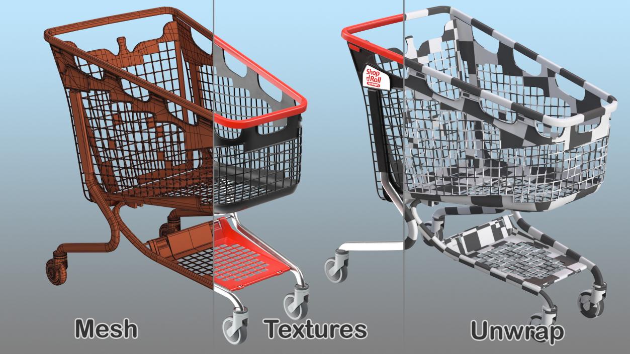 3D model Araven Shopping Cart LOOP 210L