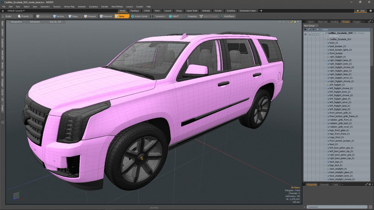 3D Cadillac Escalade SUV