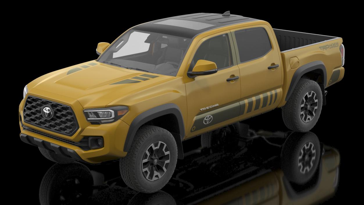 3D Toyota Tacoma TRD Off Road Bronze 2021 model