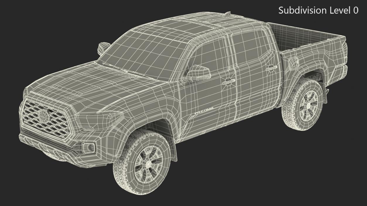 3D Toyota Tacoma TRD Off Road Bronze 2021 model