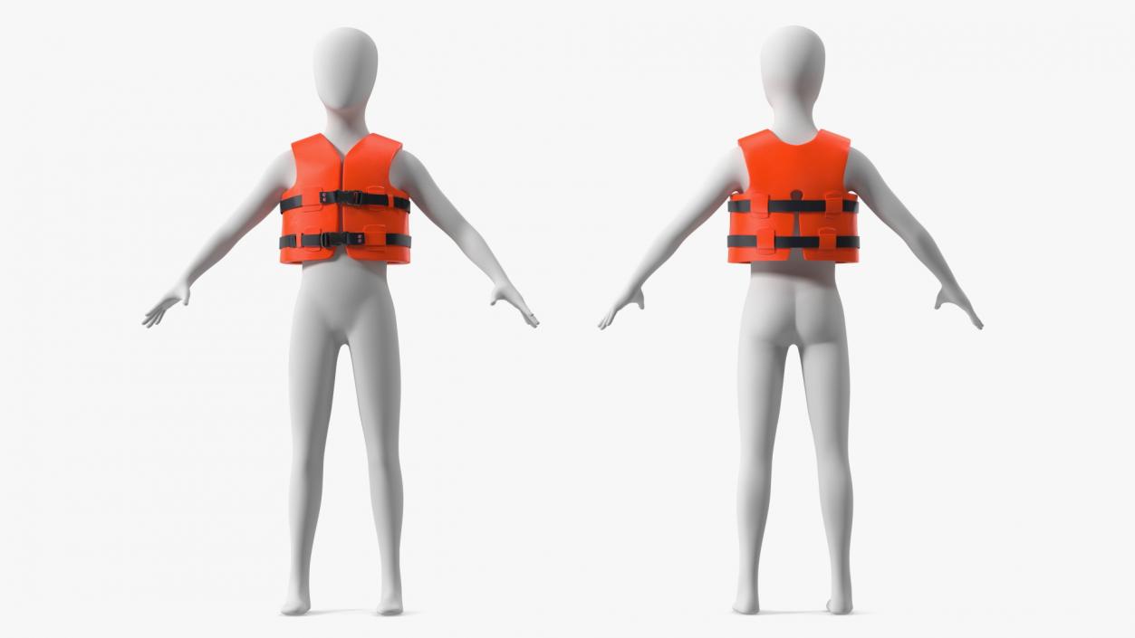 3D Life Vest Type III PFD for Kids