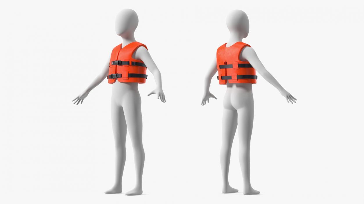 3D Life Vest Type III PFD for Kids