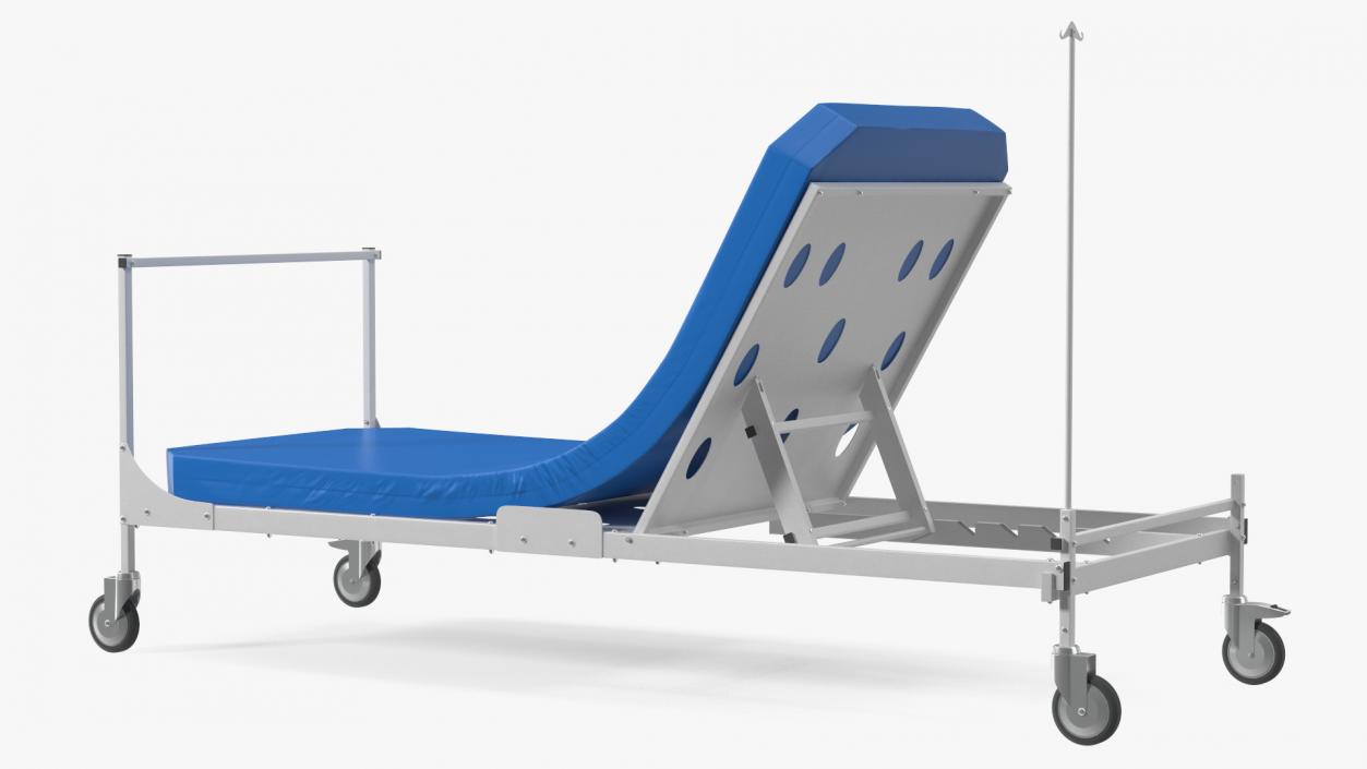 Stryker Emergency Relief Bed 60 Degrees 3D model