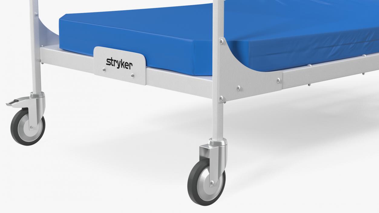 Stryker Emergency Relief Bed 60 Degrees 3D model