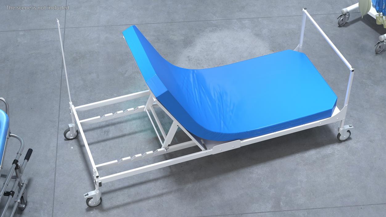 Stryker Emergency Relief Bed 60 Degrees 3D model