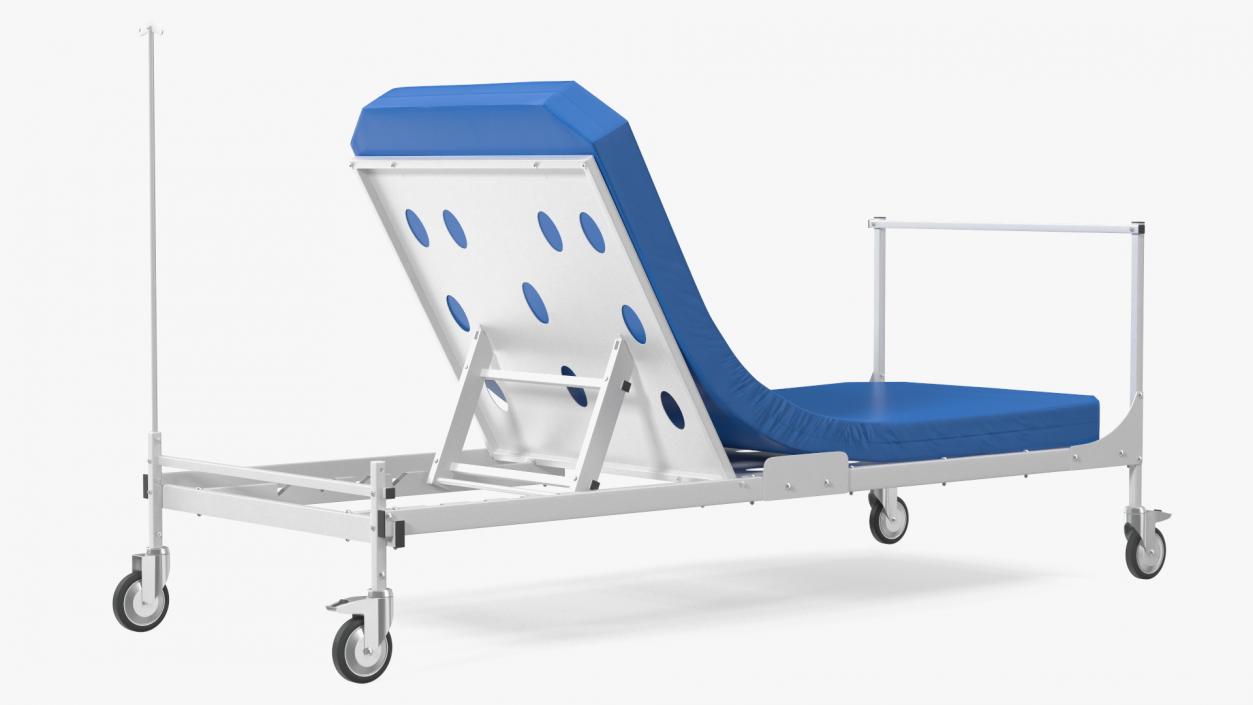 Stryker Emergency Relief Bed 60 Degrees 3D model