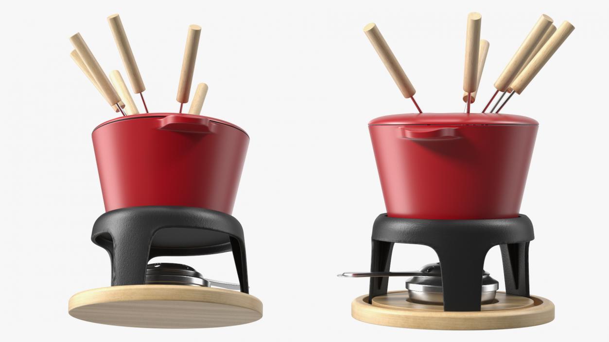 Fondue Pots Collection 3D