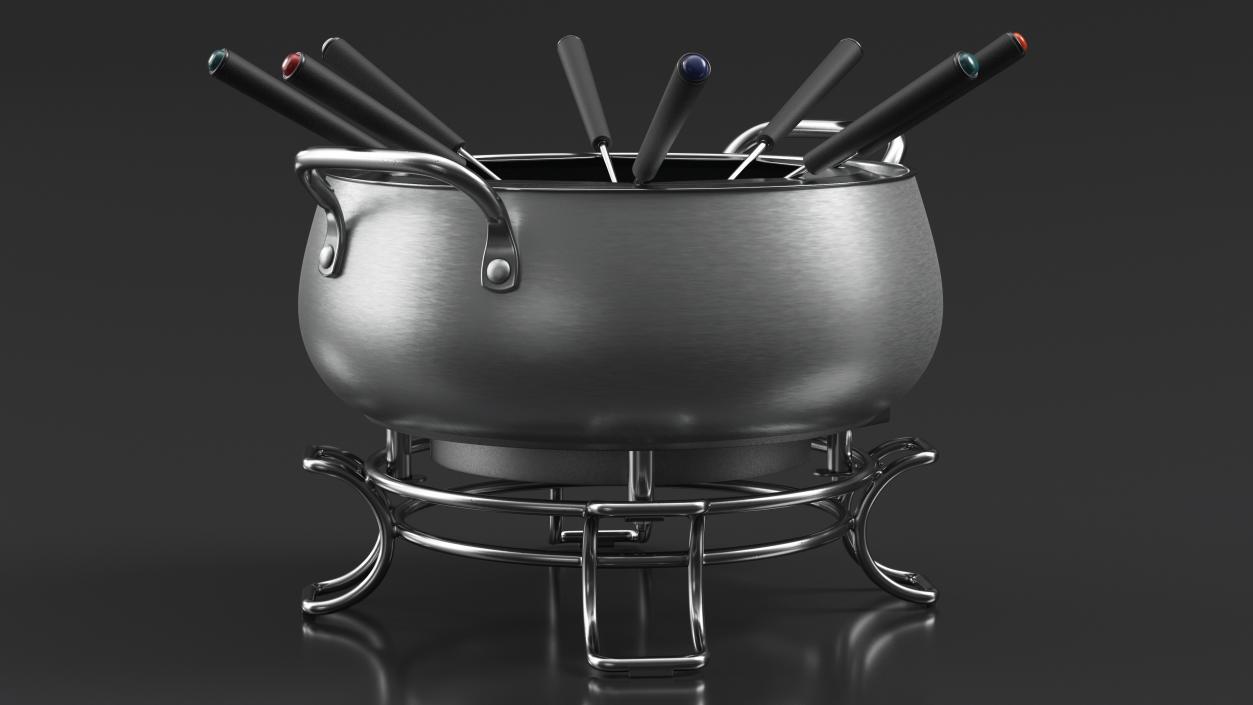 Fondue Pots Collection 3D