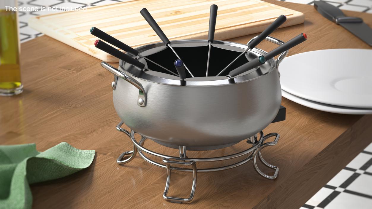 Fondue Pots Collection 3D