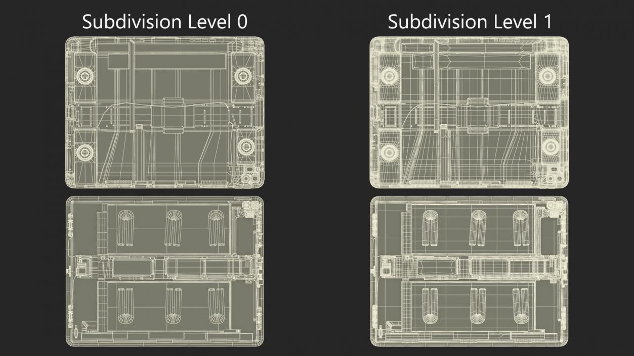 12 9 iPad Pro with Full Internal Structure 3D