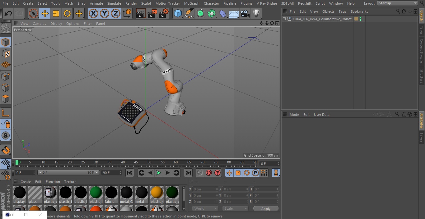 3D KUKA LBR IIWA Collaborative Robot model