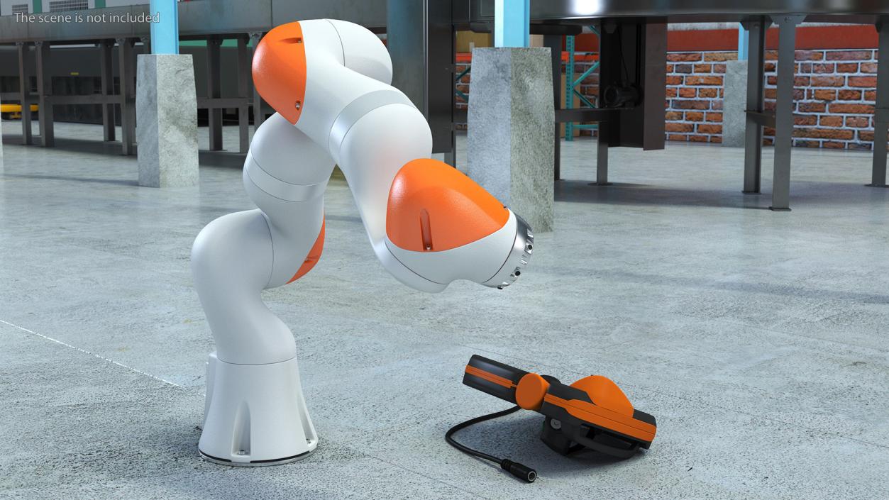 3D KUKA LBR IIWA Collaborative Robot model