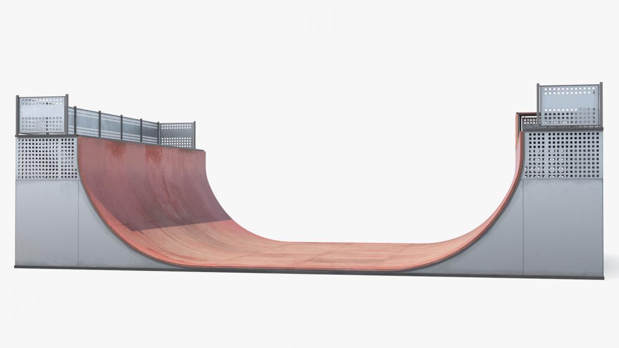 3D Halfpipe Skatepark Ramp model