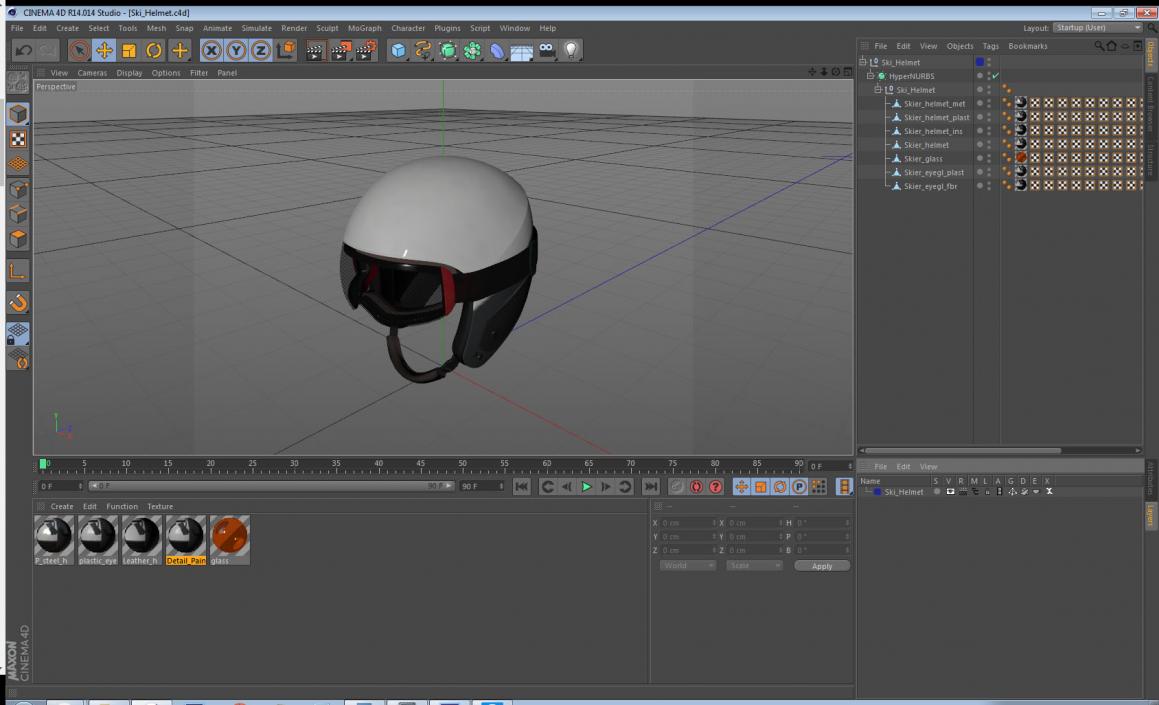 3D model Ski Helmet