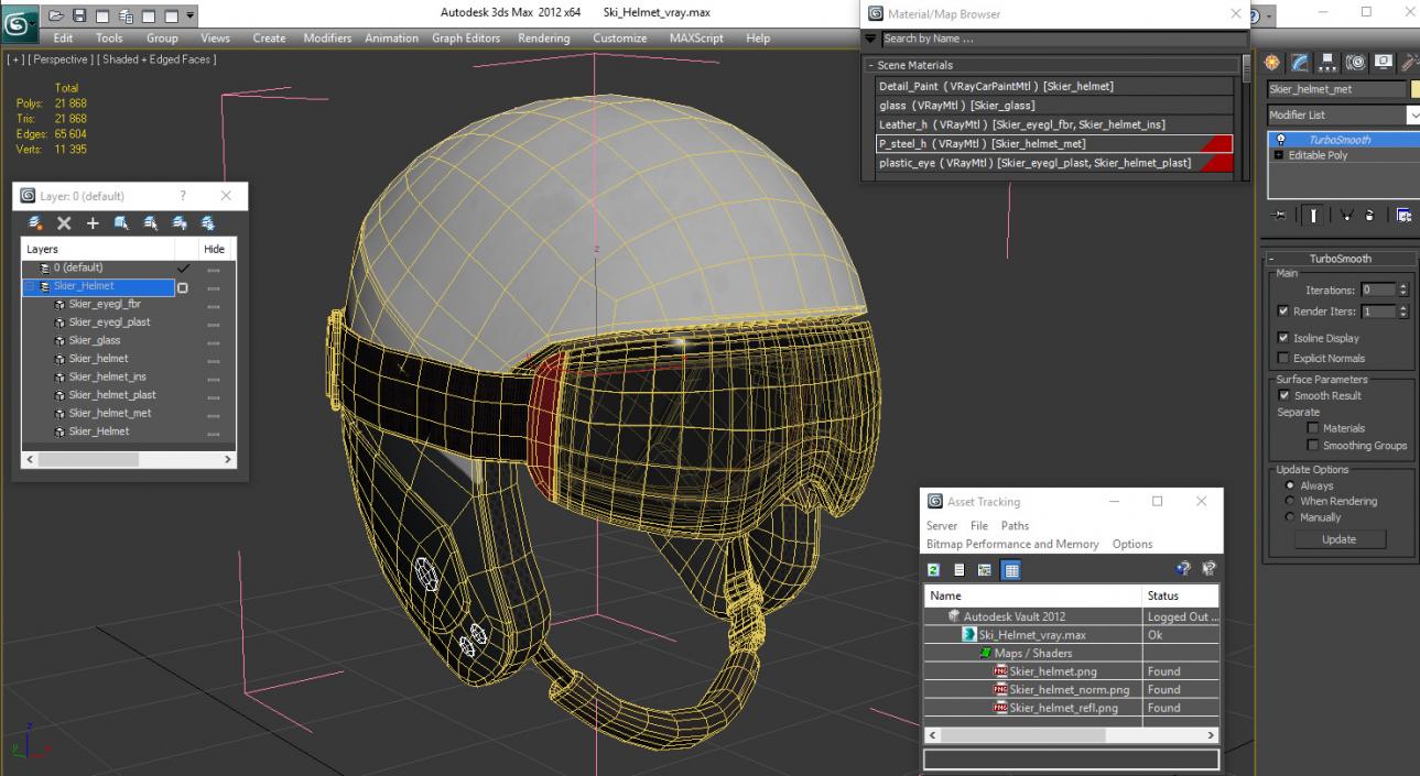 3D model Ski Helmet