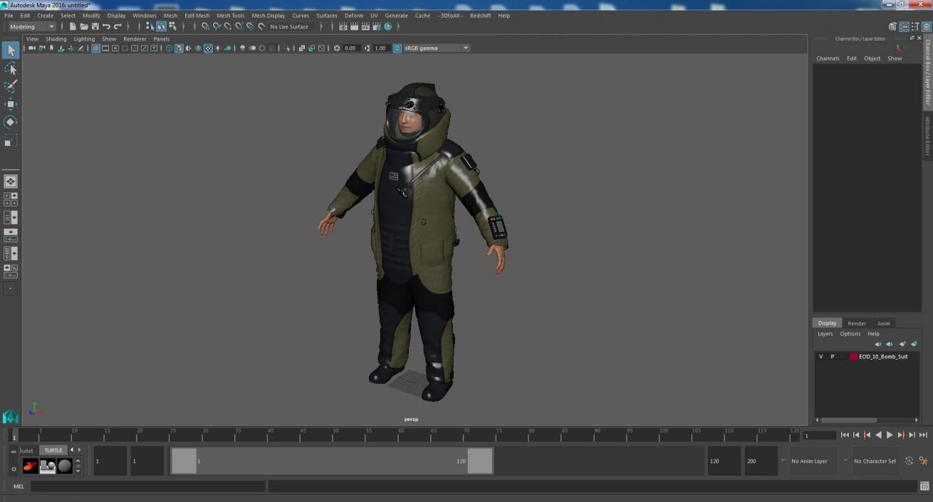 3D EOD 10 Bomb Suit