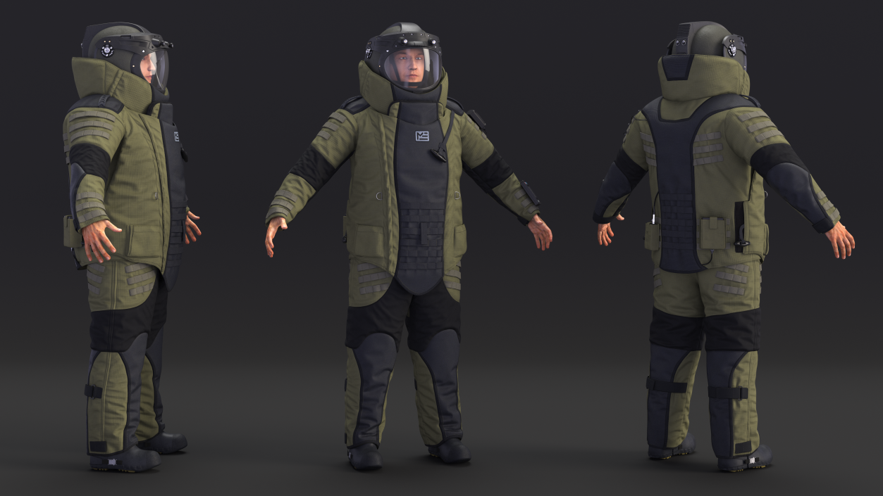 3D EOD 10 Bomb Suit