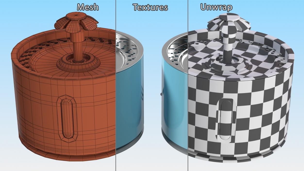 3D Pet Drinkers Collection model