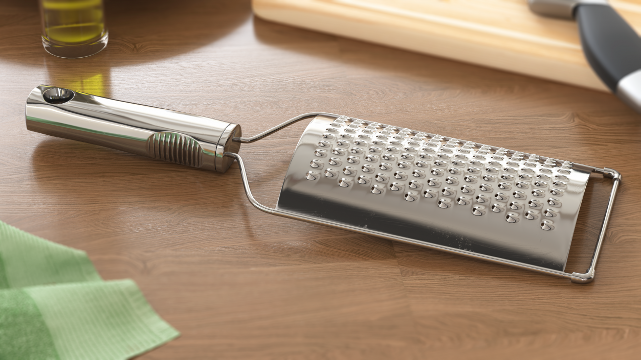 Metallic Cheese Grater 3D