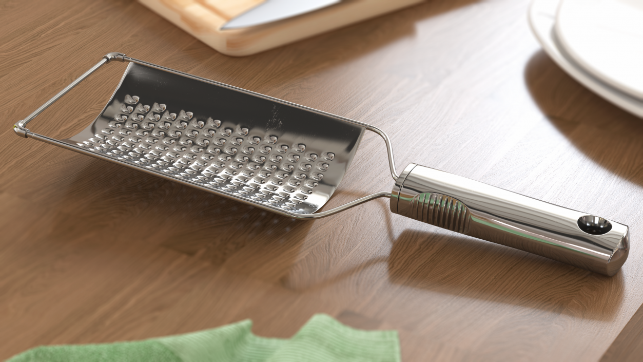 Metallic Cheese Grater 3D