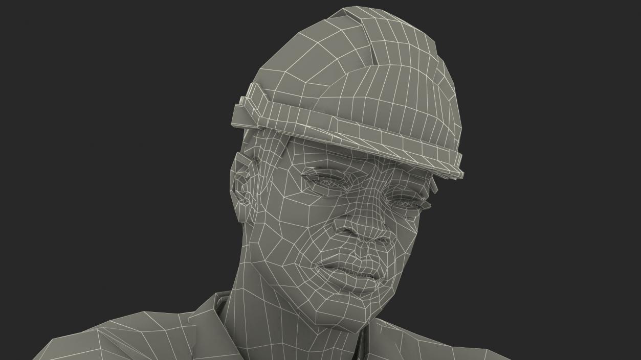 African American Rescuer 3D model